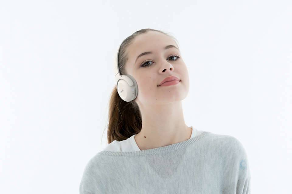 Philips TAUH202 Casque supra-auriculaire Bluetooth blanc pliable, micro-casque, volume réglable, affichage de la charge -2