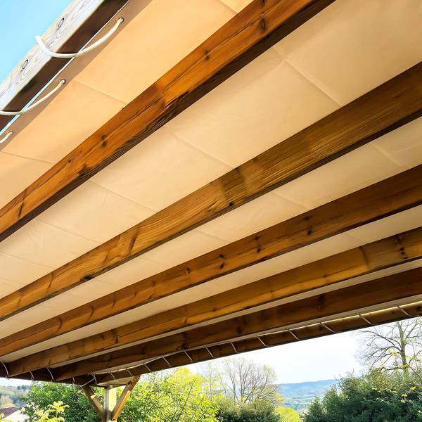 Toile pergola Tecplast lp506pr 2,5x3 m - blanc crème - garantie 5 ans