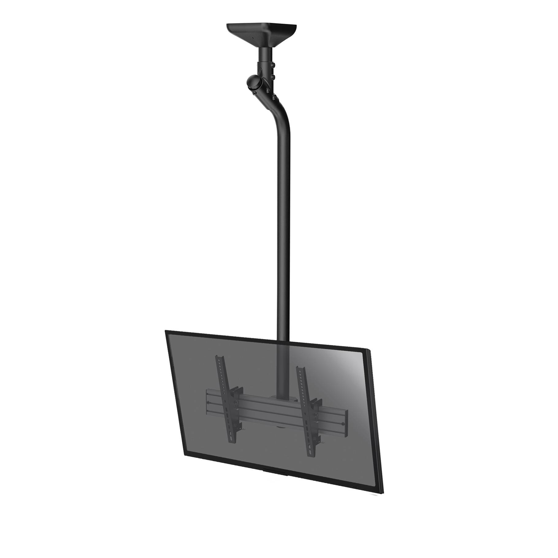 Support plafond inclinable pour 1 écran TV 43''-75'' - Hauteur 175cm-0