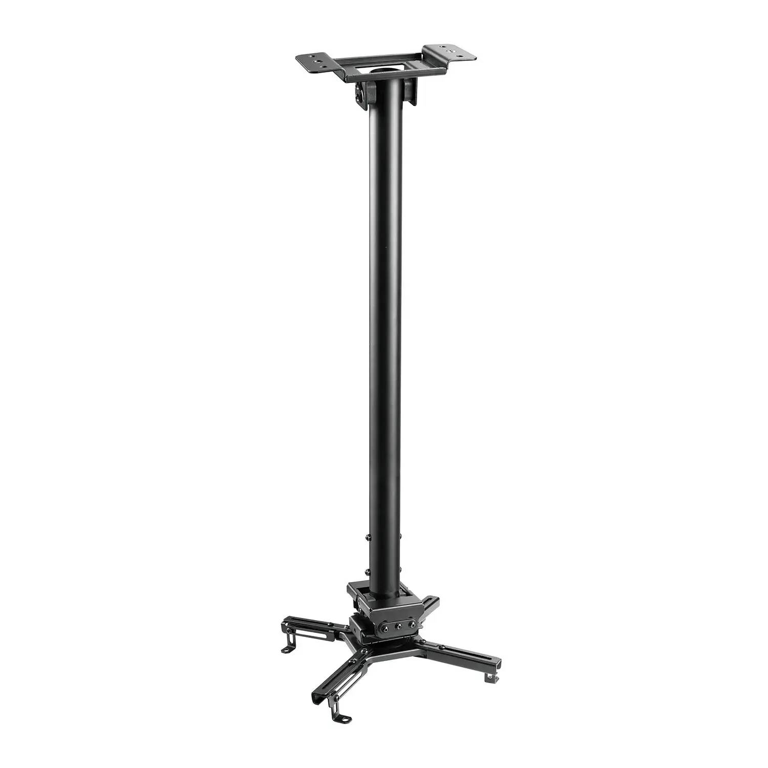 Support plafond vidéoprojecteur, Hauteur 75-115cm, Noir-0