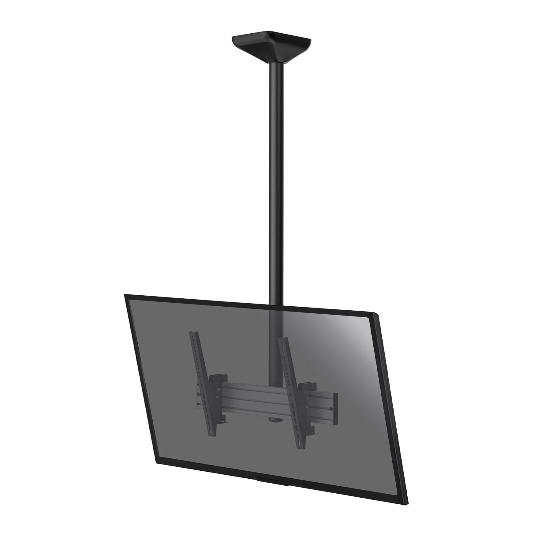 Support plafond inclinable pour 1 écran TV 43''-75'' - Hauteur 150cm-0