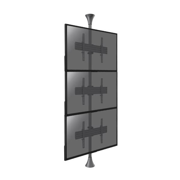 Support sol-plafond pour 3 écrans TV 32'' - 75''