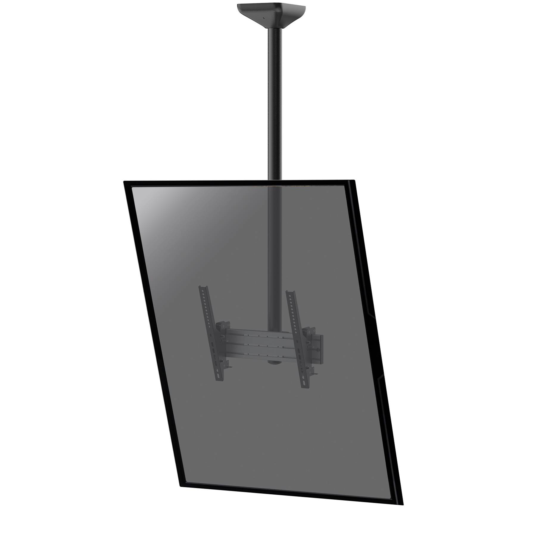 Support plafond inclinable pour 1 écran portrait 43''-75'' - Hauteur 150cm-0