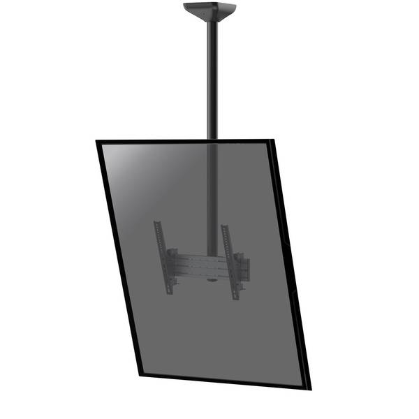Support plafond inclinable pour 1 écran portrait 43''-75'' - Hauteur 150cm
