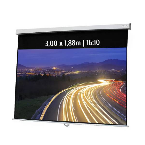 Ecran de projection manuel 3,00 x 1,88m - Format 16:10