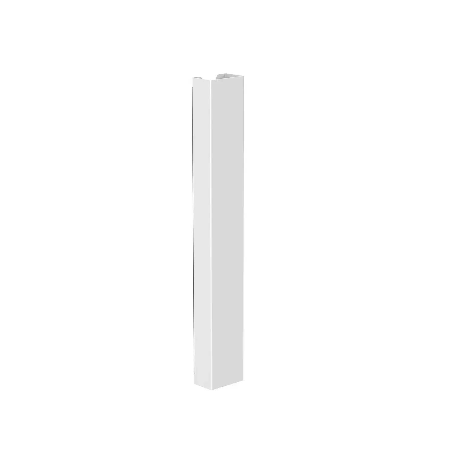 Goulotte passe-câbles verticale de bureau, 35 cm, Blanc-0