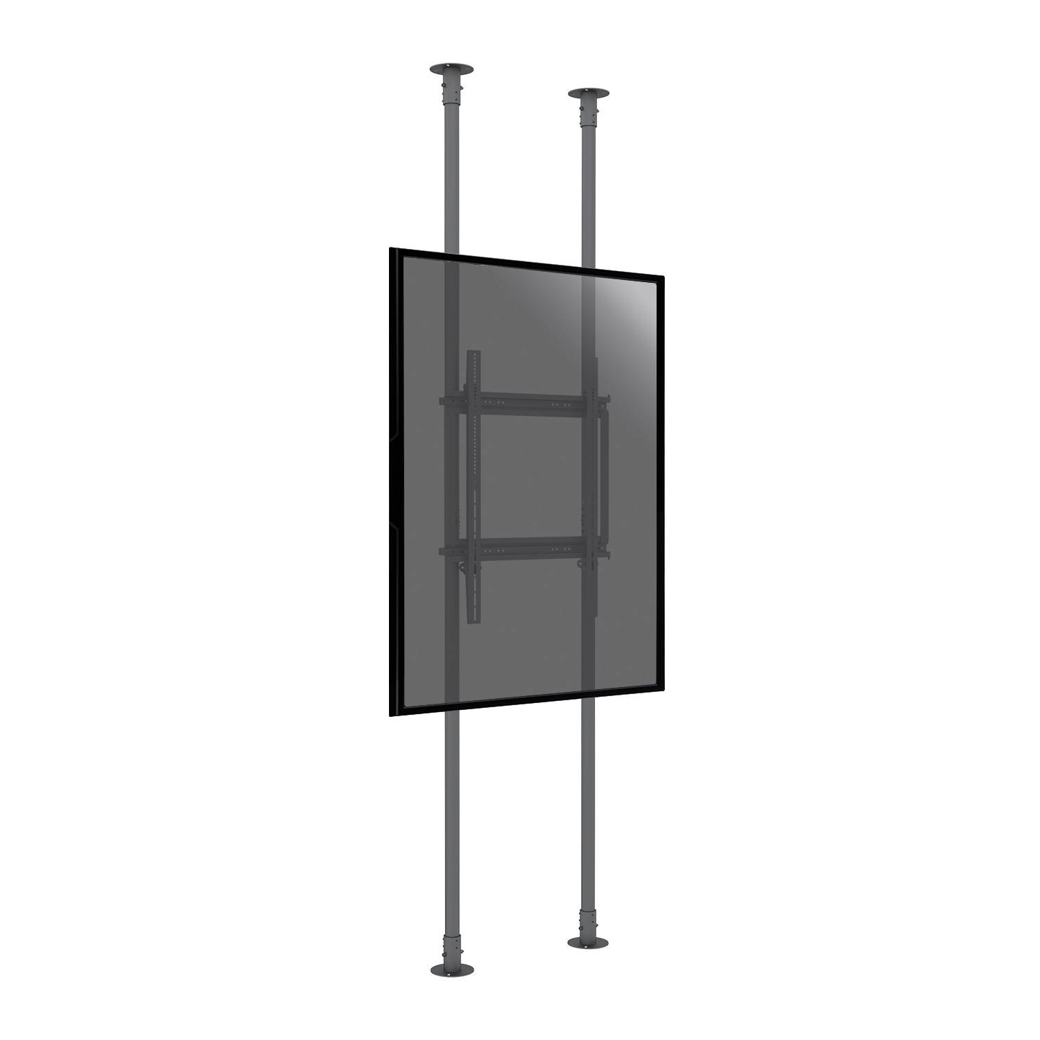 Support sol-plafond portrait pour écran TV 50'' - 100'' - Hauteur max 300cm-0
