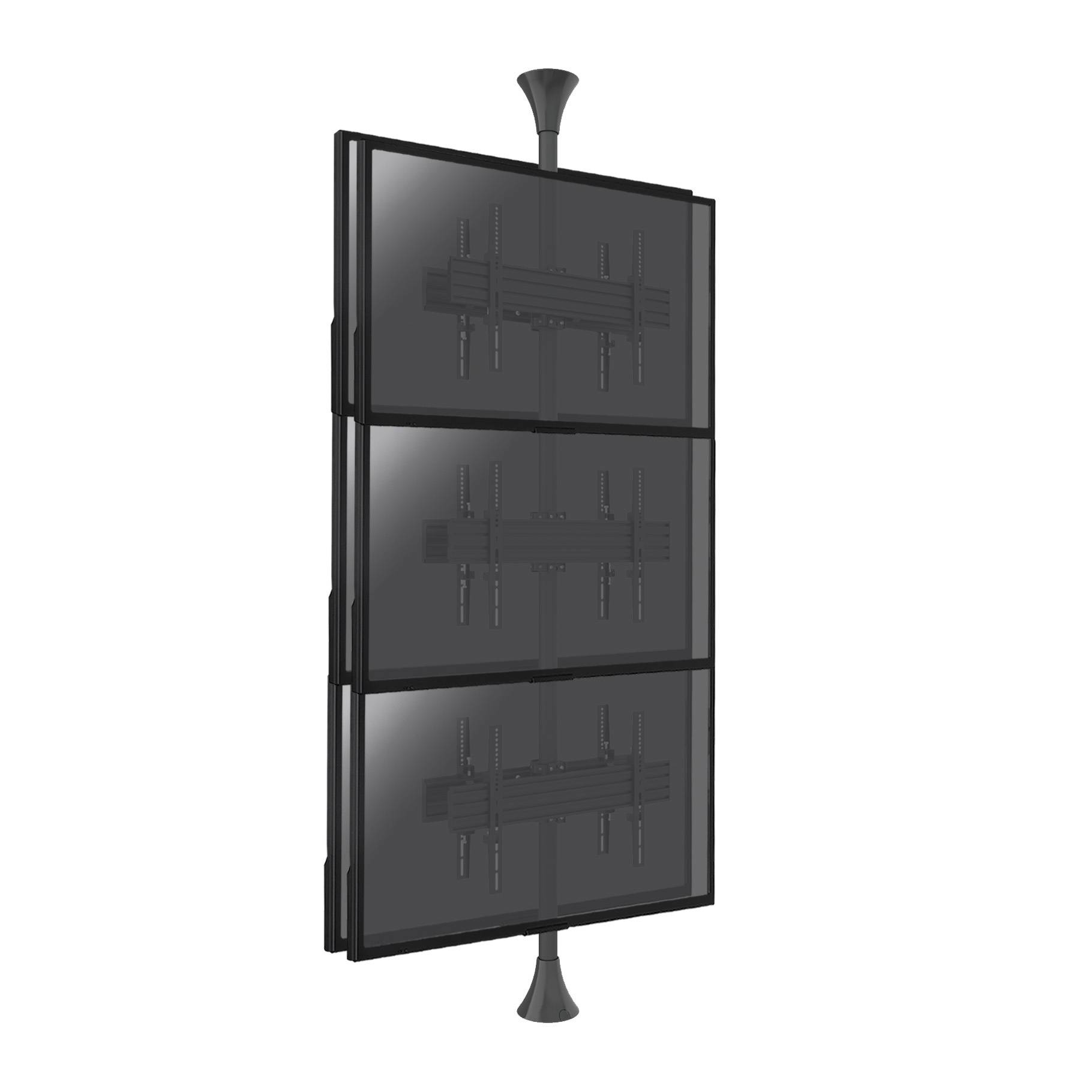 Support sol-plafond pour 6 écrans TV back to back 32'' - 75''-0