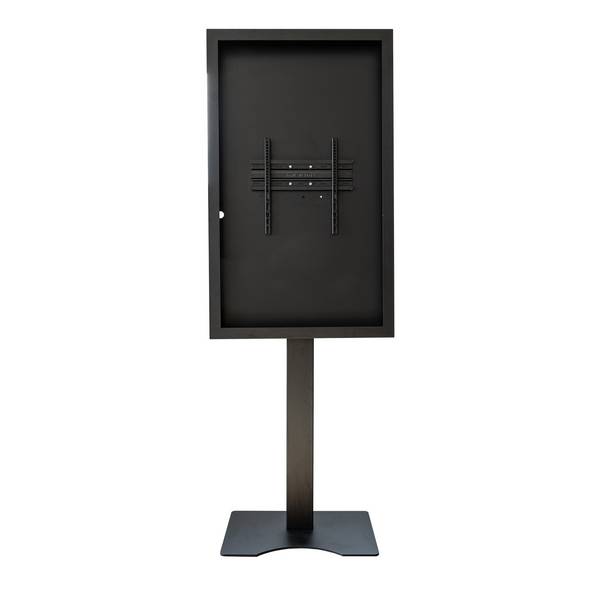 Support vitrine à poser, avec caisson portrait 55'' - Vesa 400x400 max