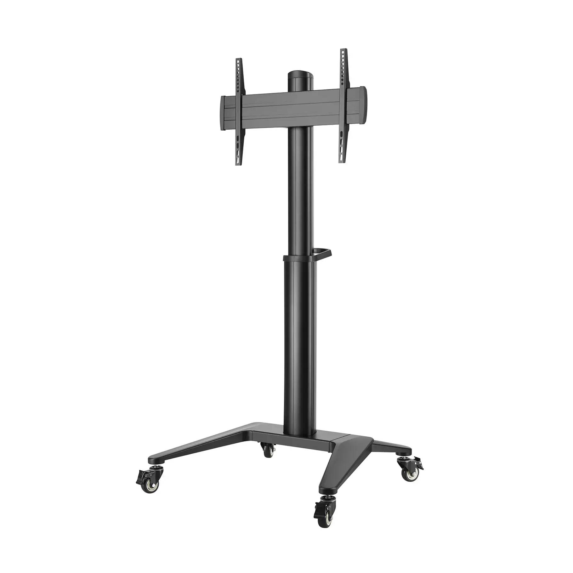 Support mobile pour écran 37''-70'' Hauteur 125-160cm, Noir-0