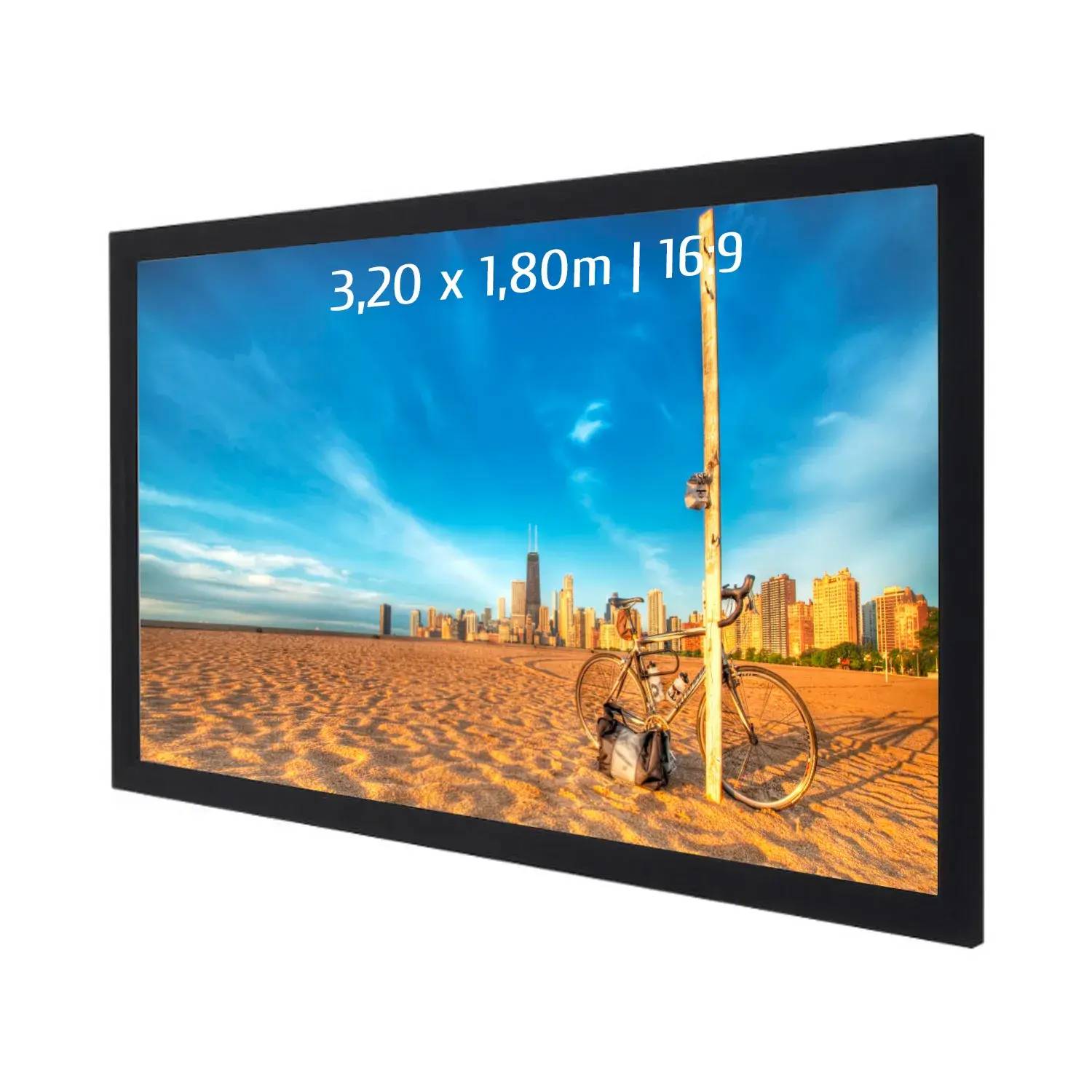 Ecran de projection sur cadre 3,20 x 1,80m - Format 16:9-0