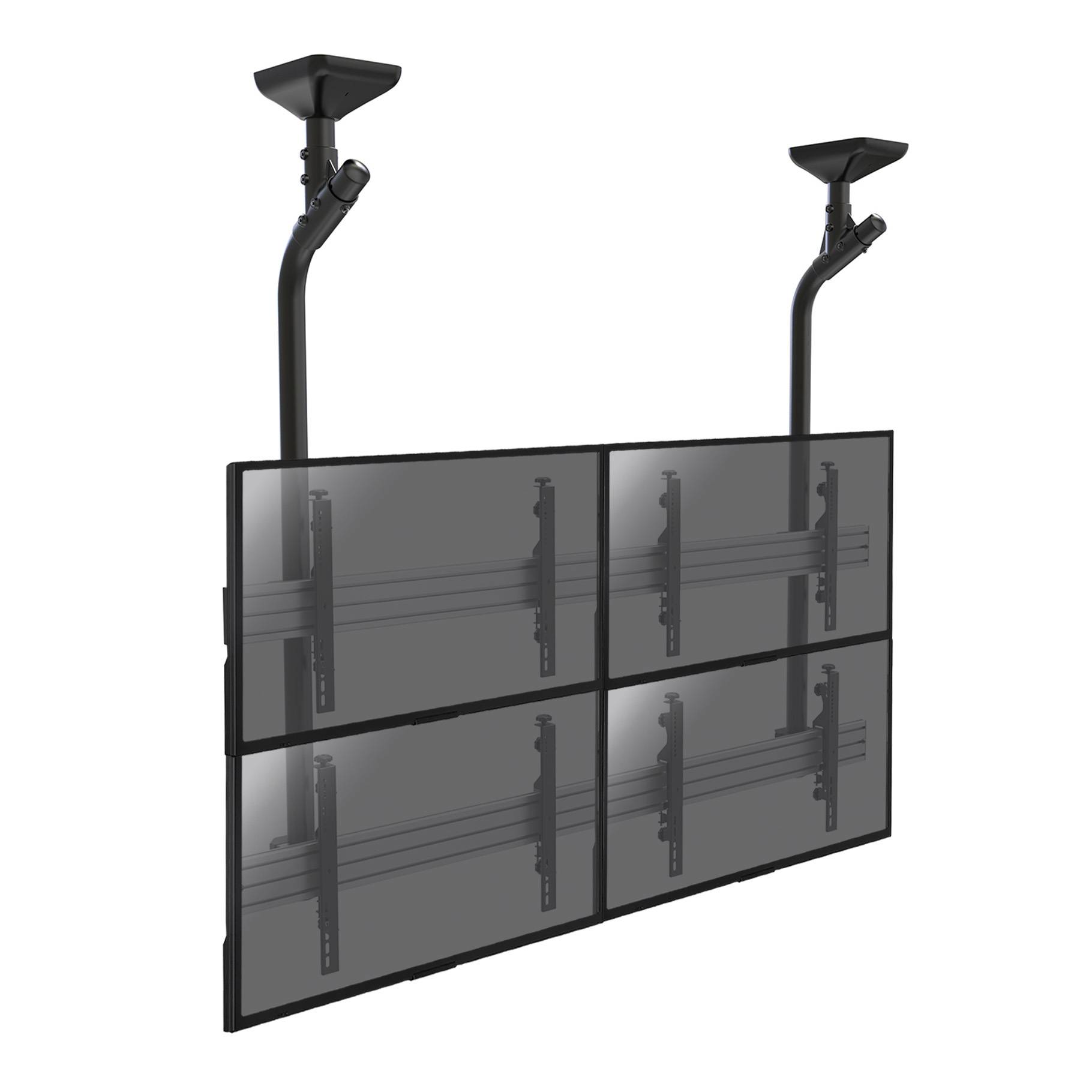 Support plafond mur d'images pour 4 écrans TV 45''-55''-0