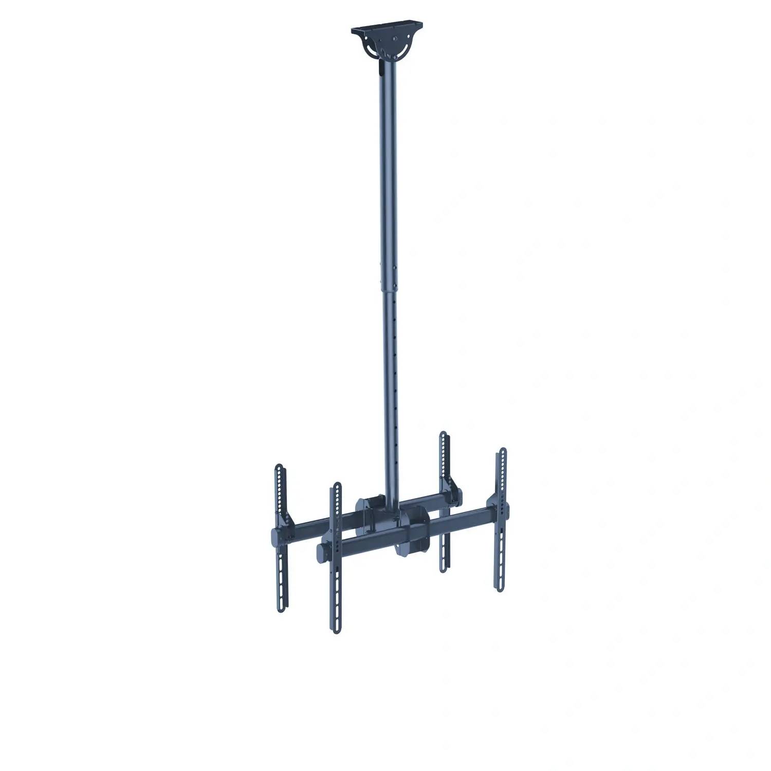 Support plafond 2 écrans TV 37"-86", Hauteur 106-156cm-0