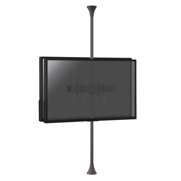 Support sol-plafond inclinable pour 2 écrans TV back to back 32'' - 75'' - Hauteur max 240cm