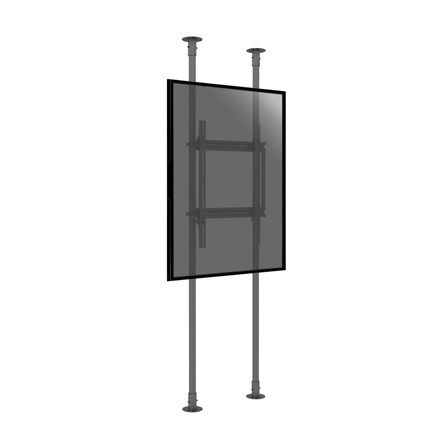 Support sol-plafond portrait pour écran TV 50'' - 100'' - Hauteur max 240cm-0