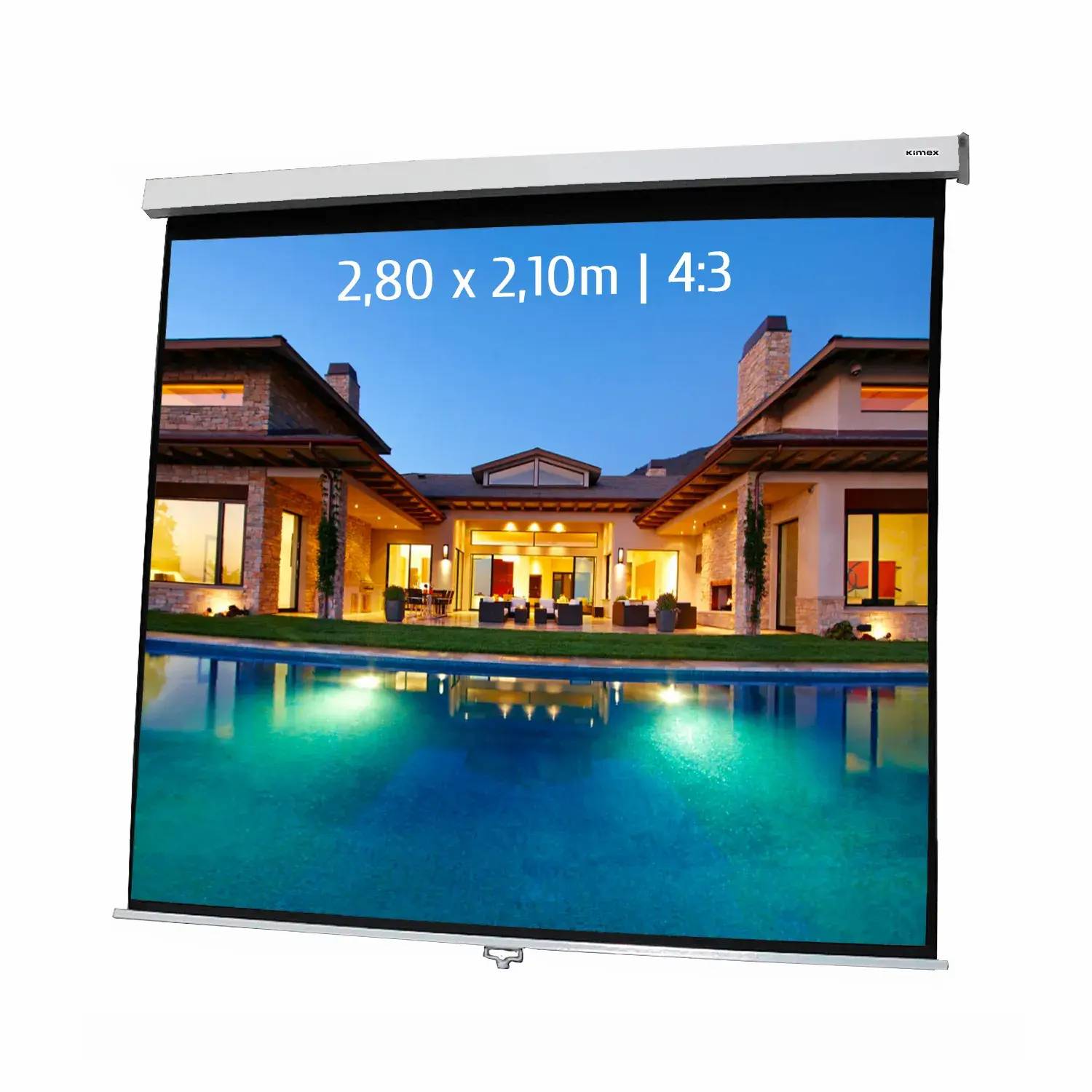 Ecran de projection manuel 2,80 x 2,10m - Formato 4:3-0
