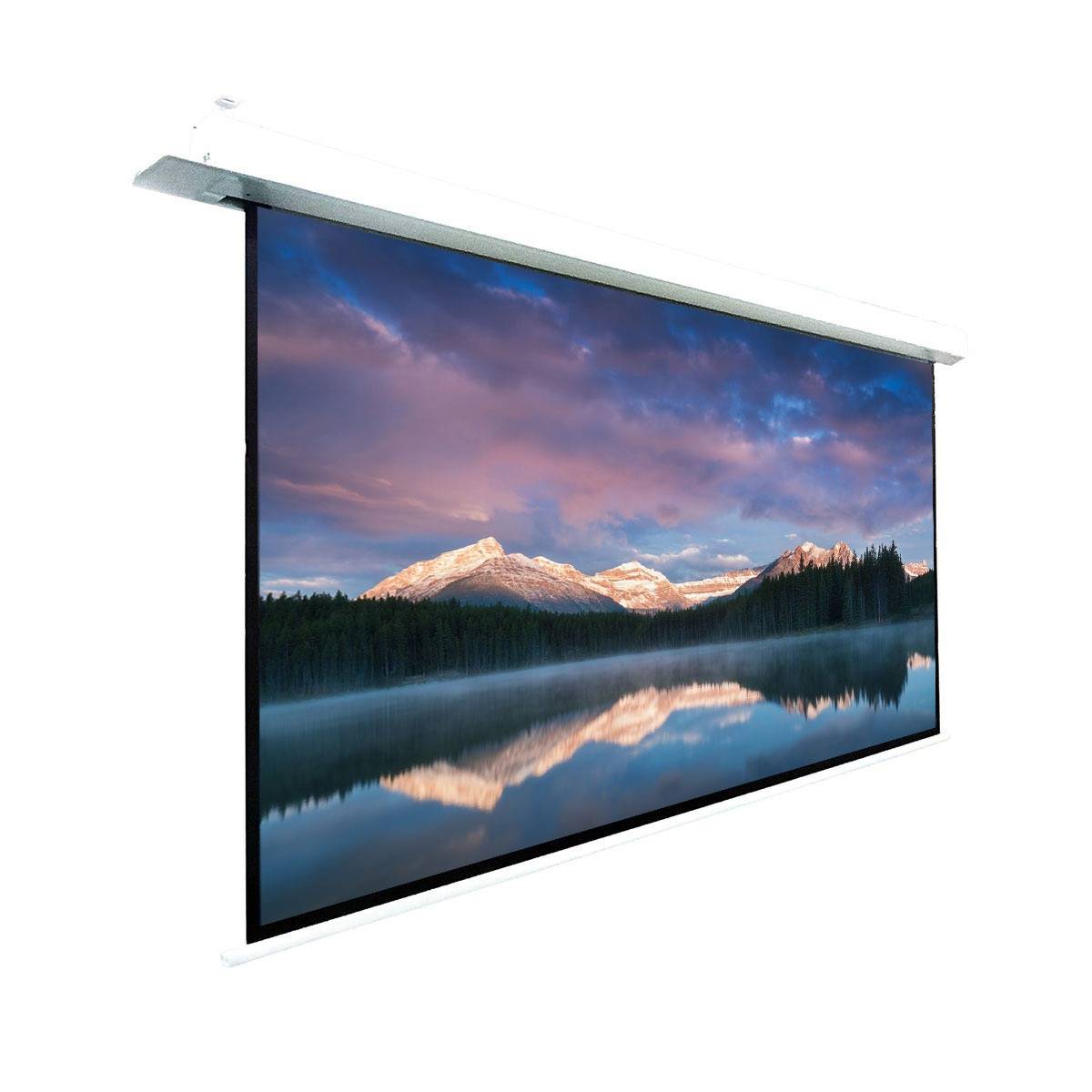 Ecran de projection motorisé encastrable 1,80 x 1,01m - Format 16:9 - Wi-Fi-0