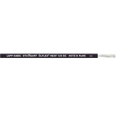 Fil de câblage ÖLFLEX® HEAT 125 SC LAPP 1238001-100 1 x 6 mm² noir 100 m