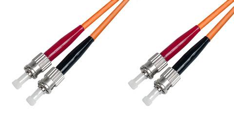 Digitus DK-2511-03 fibre optique FO Câble de raccordement [1x ST mâle - 1x ST mâle] 50/125 µ Multimode OM2 3.00 m-5