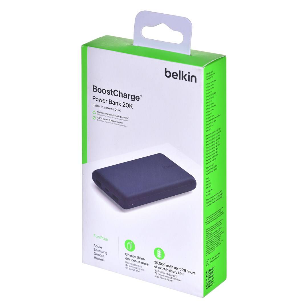 Belkin Batterie Powerbank (batterie supplémentaire) 20000 mAh Li-Ion bleu-5