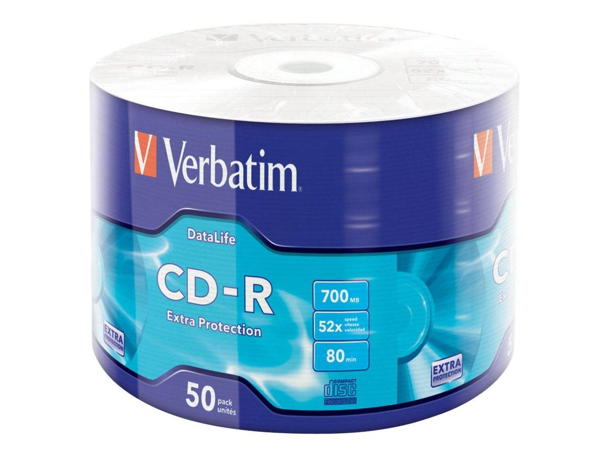 VERBATIM CD-R 52X 700MB 50 PACK-0