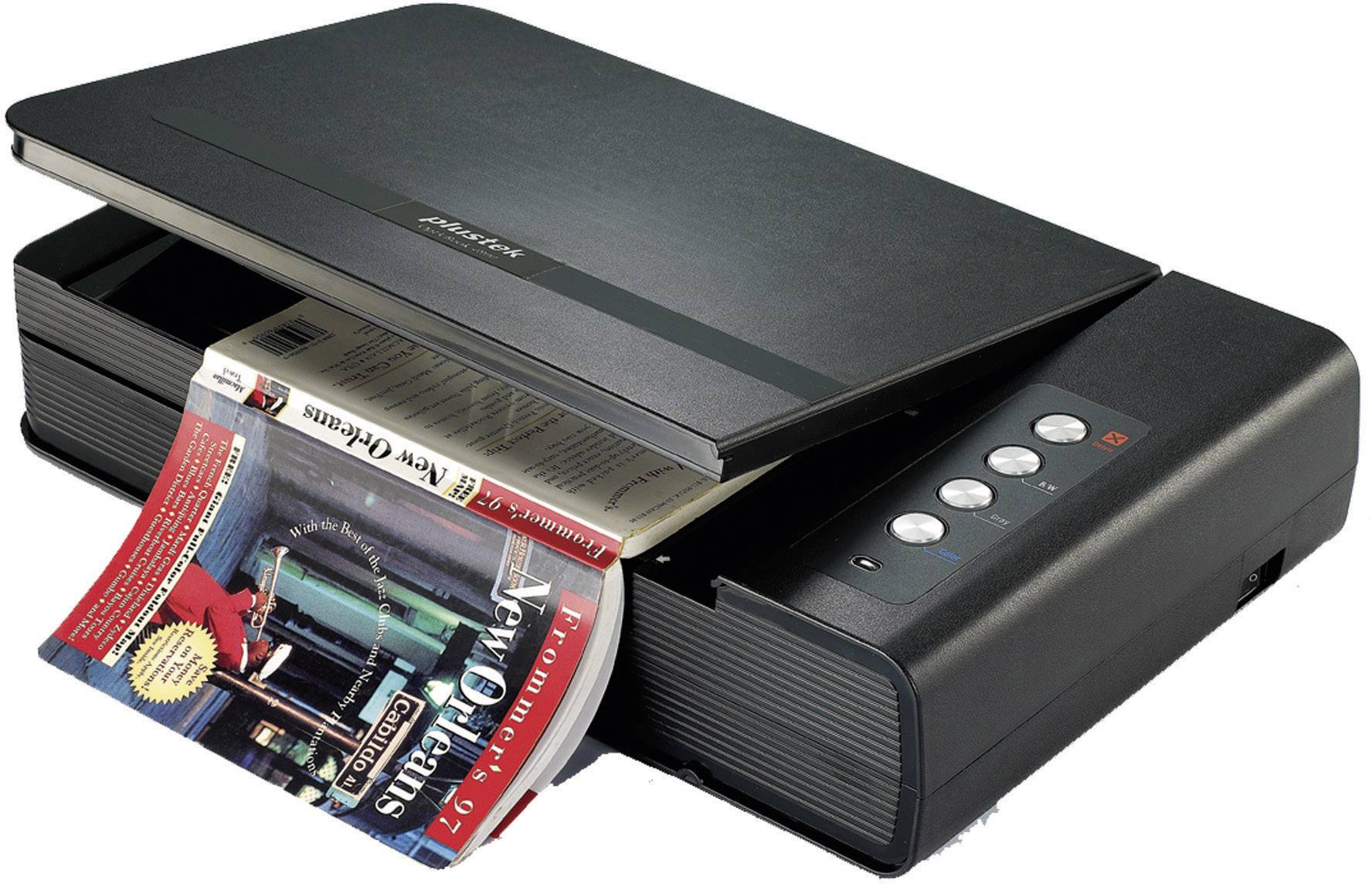 Plustek OpticBook 4800 Scanner à livres A4 1200 x 1200 dpi USB livres, documents, photos, cartes de visite