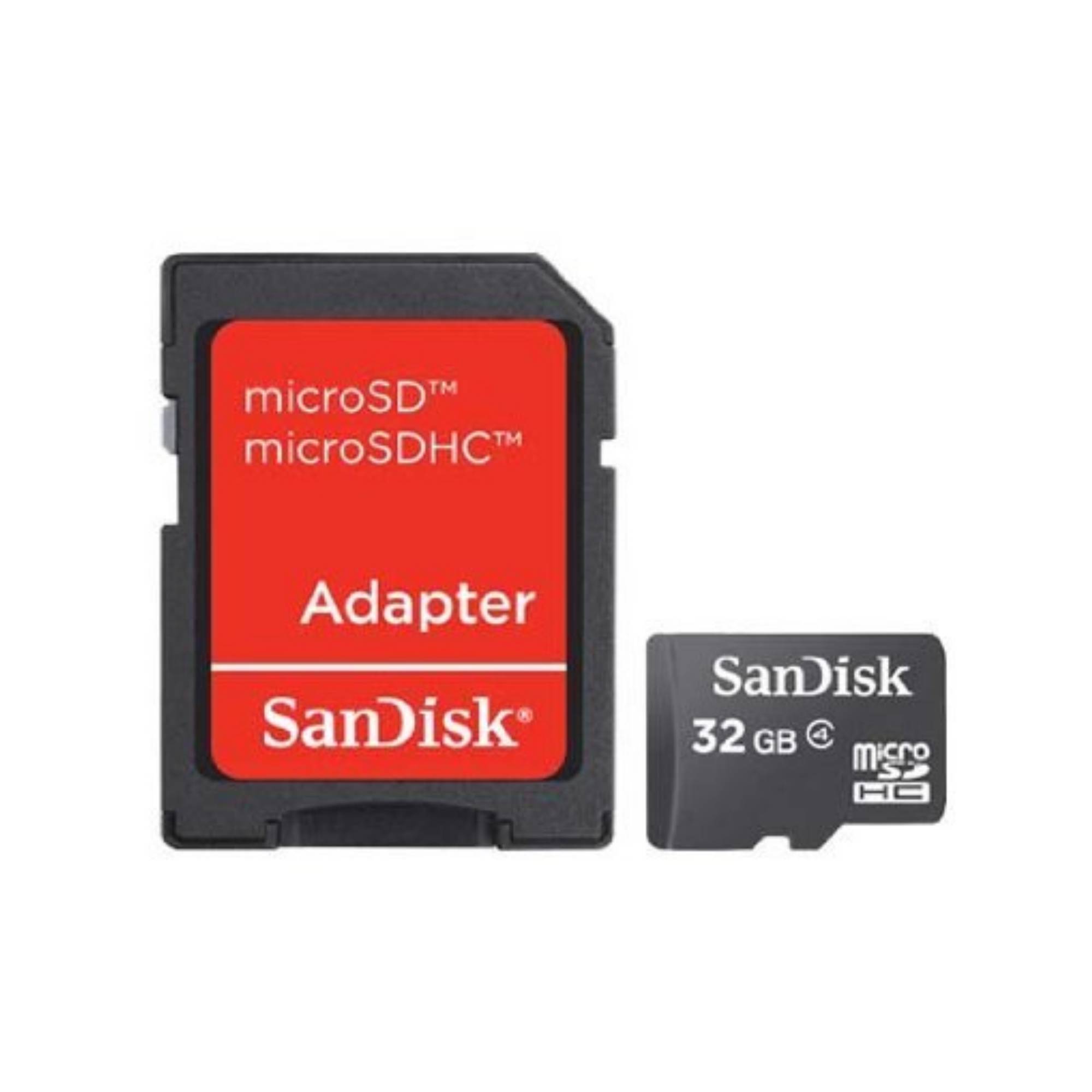 32GB microSDHC Class 4 Mem Card SD Adapt-1