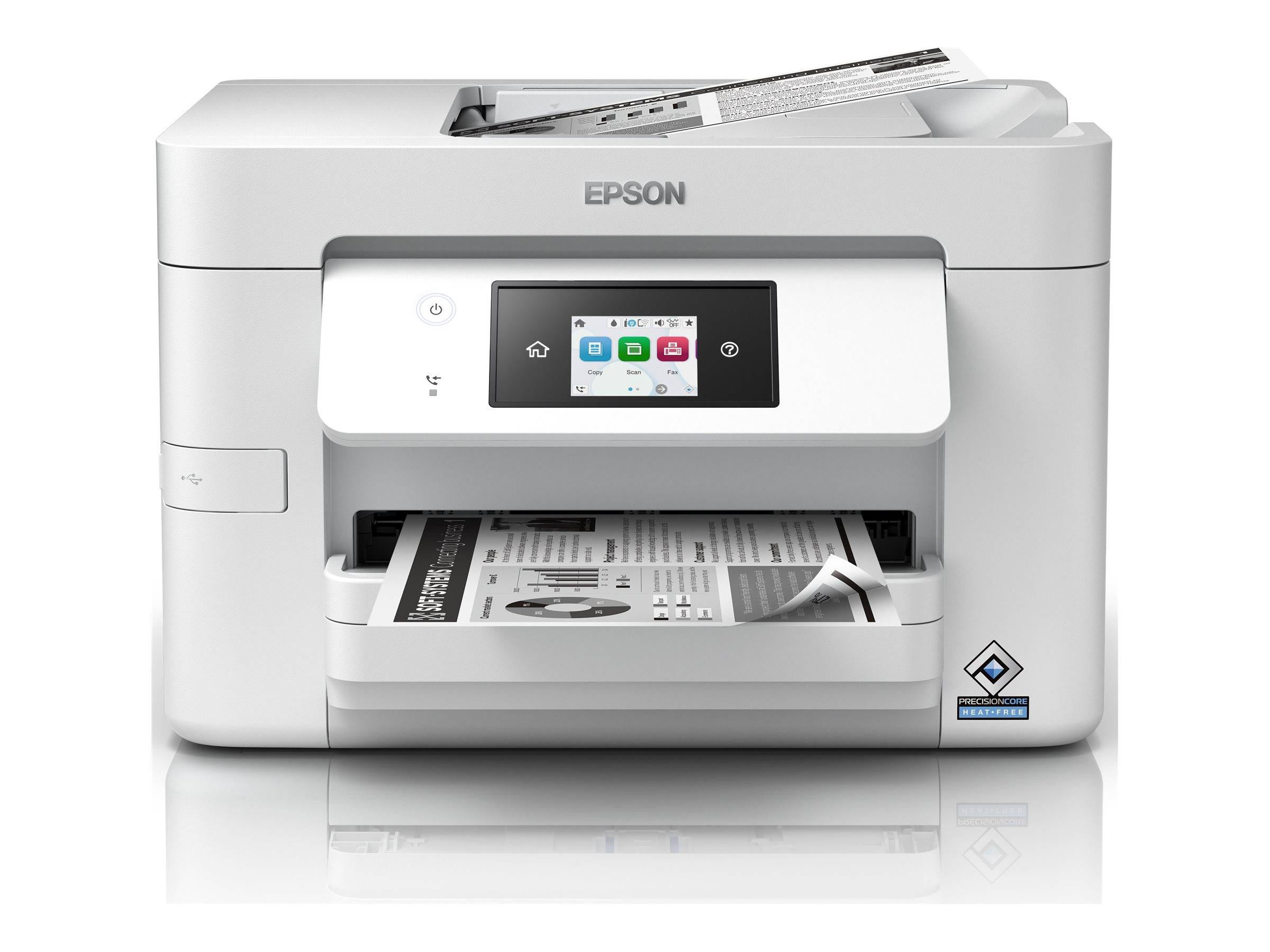 Epson WorkForce Pro WF-M4619DWF, Jet d'encre, Impression mono, 4800 x 2400 DPI, Copie simple, A4, Blanc-1