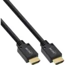 Cordon inLine HDMI Fiche mâle HDMI-A 5 m noir 17905P HDMI standard Câble HDMI