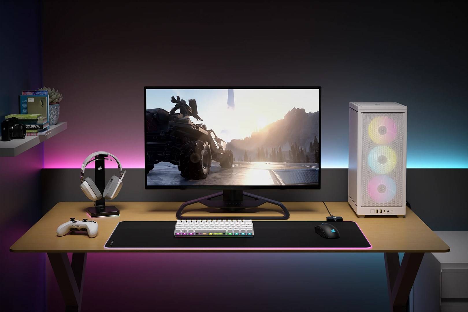 Corsair 2000D RGB Airflow, Small Form Factor (SFF), PC, Blanc, Mini-ITX, Mesh, Verre trempé, Multi-6