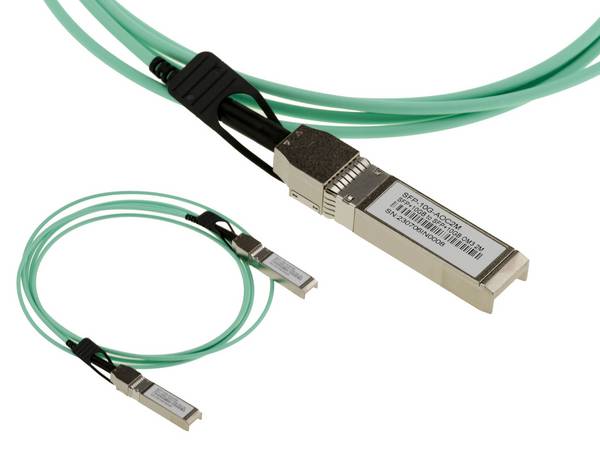 Cordon réseau type fibre optique multimode AOC 2m SFP+ 10G réf SFP-10G-AOC2M