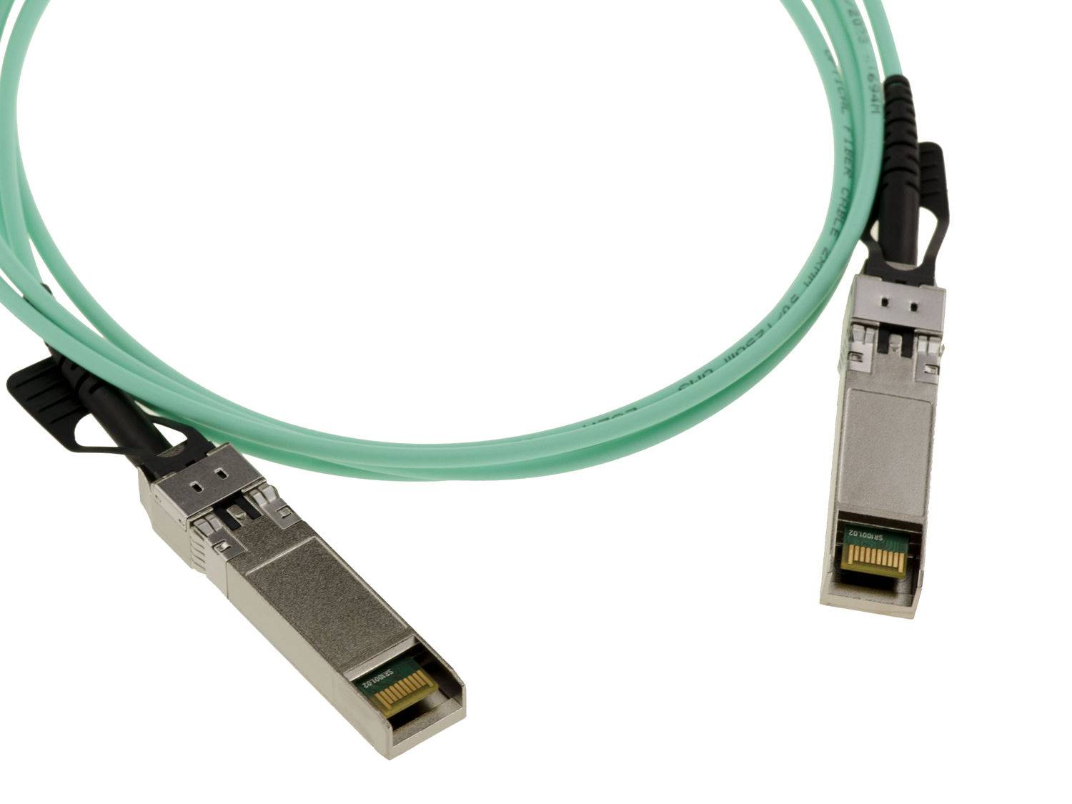 Cordon réseau type fibre optique multimode AOC 2m SFP+ 10G réf SFP-10G-AOC2M-1