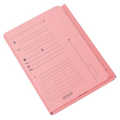 Chemise index kraft L'Oblique AZ 23,5 x 31,5 cm - Paquet de 25 - rose pastel-0
