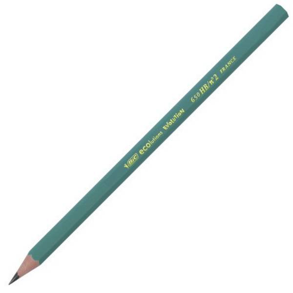 Crayon à papier Bic Ecolution HB - Boîte de 12