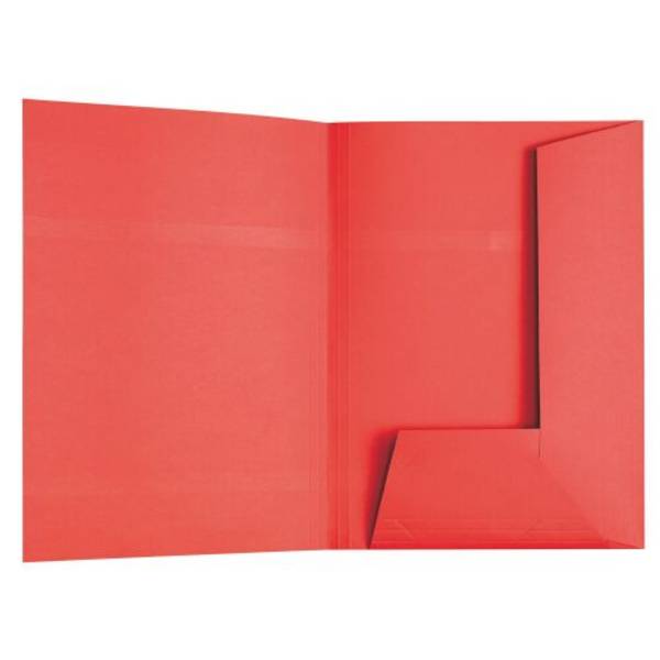 Sous-dossier kraft dossier suspendu 2 rabats Esselte 23 x 31 cm - rouge - Carton de 100