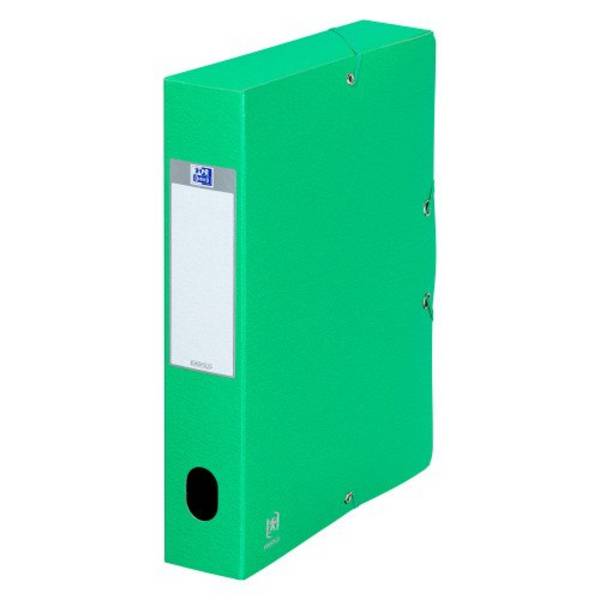 Chemise box Oxford Eurobox 24 x 32 cm dos 6 cm - verte