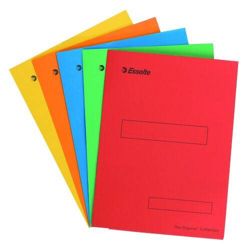 Sous-dossier kraft dossier suspendu 2 rabats Esselte 23 x 31 cm - couleurs assorties - Carton de 100-0