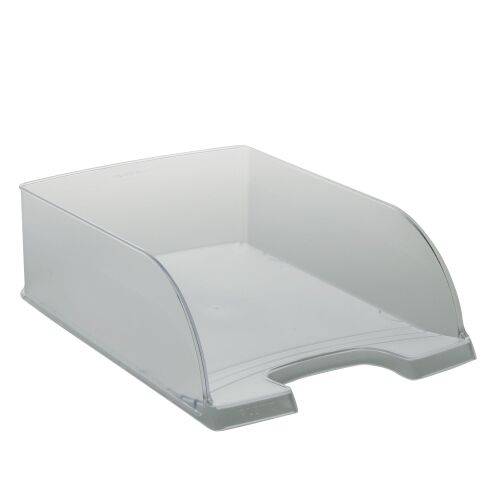 Corbeille à courrier Leitz maxi format plus Jumbo cristal - Lot de 4-0