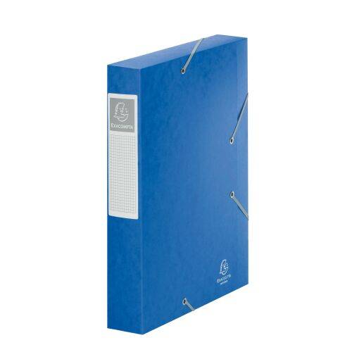 Chemise box Cartorel 24 x 32 cm dos 6 cm - bleue-0