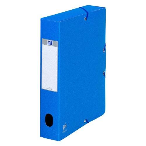 Chemise box Oxford Eurobox 24 x 32 cm dos 6 cm - bleue-0