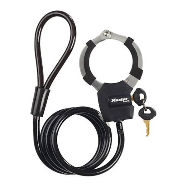 MASTER LOCK Câble Antivol à Clé avec Menotte [1m] 8275EURDPROBLK