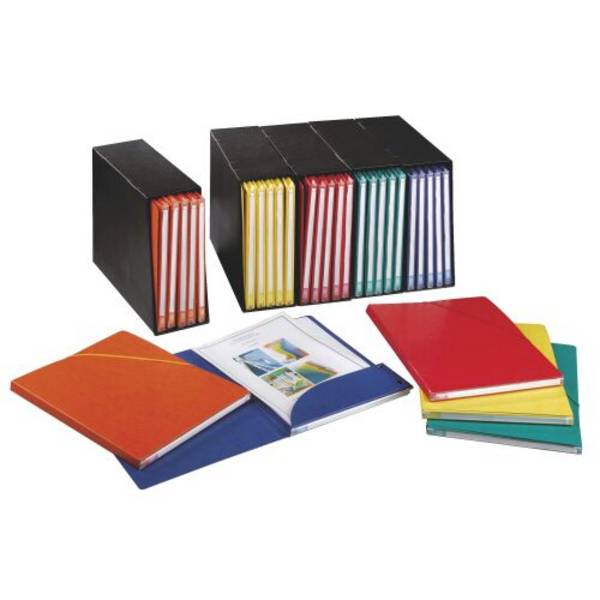 Bloc de classement Oxford Alpina 25 dossiers standard dos 1,5 cm - couleurs assorties - Paquet de 5