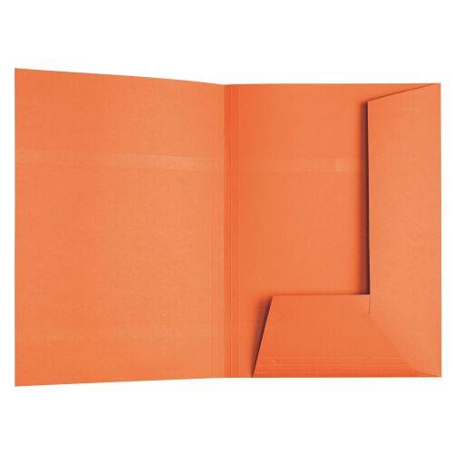 Sous-dossier kraft dossier suspendu 2 rabats Esselte 23 x 31 cm - orange - Carton de 100-0