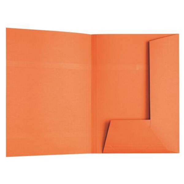 Sous-dossier kraft dossier suspendu 2 rabats Esselte 23 x 31 cm - orange - Carton de 100