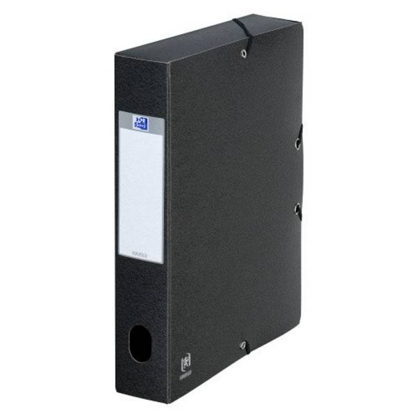 Chemise box Oxford Eurobox 24 x 32 cm dos 6 cm - noire