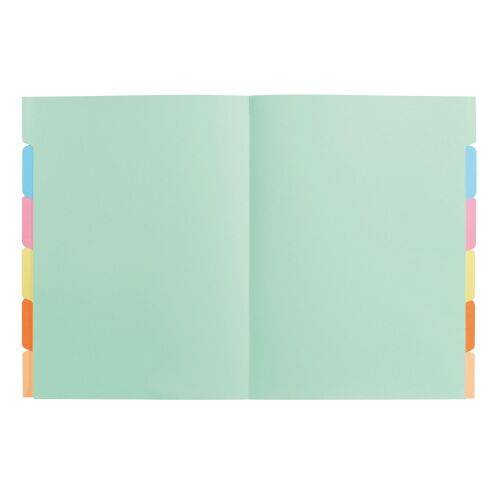 Chemise à onglet 24 x 31 cm couleurs assorties - Paquet de 60-0