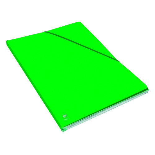 Dossier Oxford Alpina grande capacité dos 1,5 cm vert - Lot de 10-0