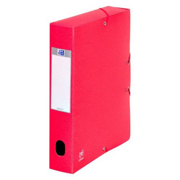 Chemise box Oxford Eurobox  24 x 32 cm dos 6 cm - rouge
