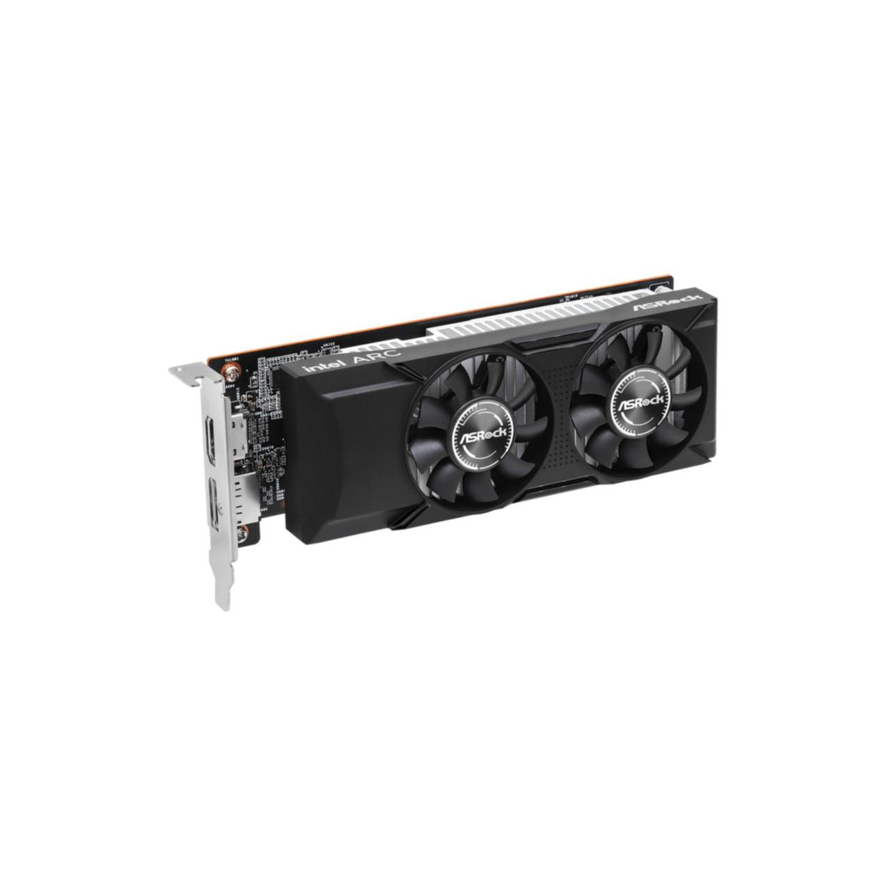 Asrock Intel Arc A310 Low Profile 4GB, Arc A310, 4 Go, GDDR6, 64 bit, 7680 x 4320 pixels, PCI Express x8 4.0-2
