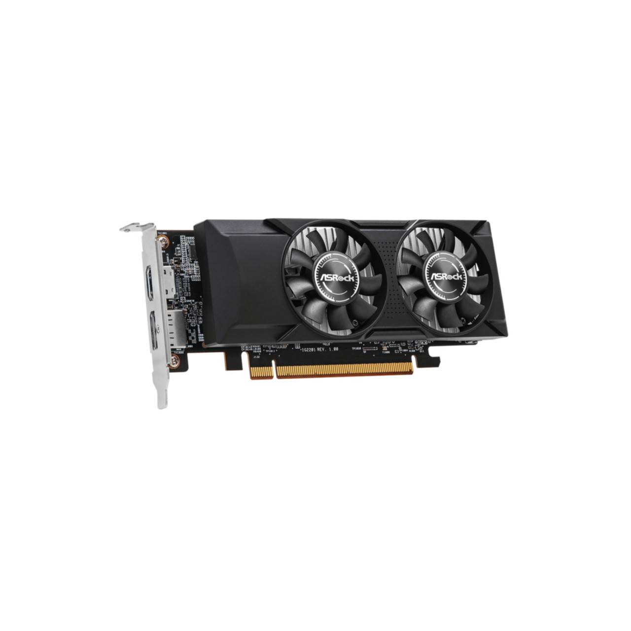 Asrock Intel Arc A310 Low Profile 4GB, Arc A310, 4 Go, GDDR6, 64 bit, 7680 x 4320 pixels, PCI Express x8 4.0-3